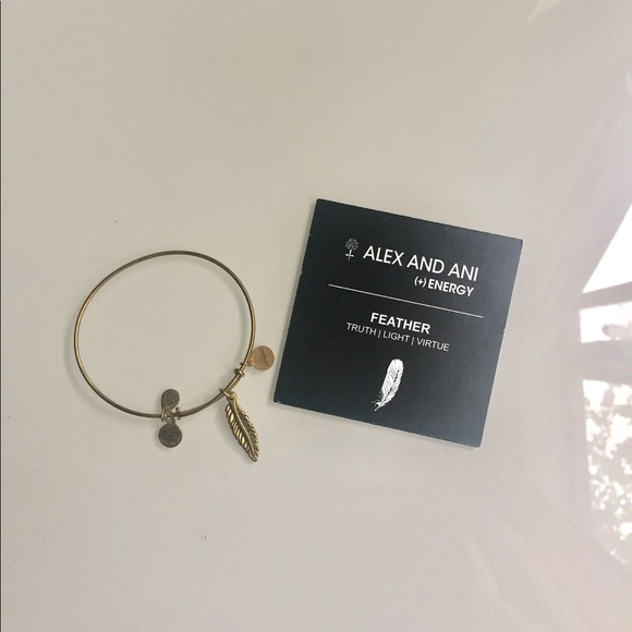 🔺SOLD🔺Alex and Ani 'feather' bangle - Picture 1 of 3